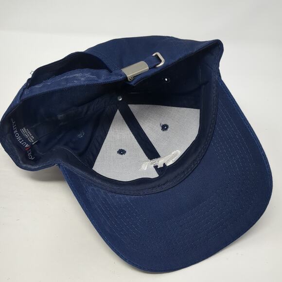 Spi Slideback Baseball Cap Blue One Size Adjustable Embroidered Port Authority - Picture 7 of 9